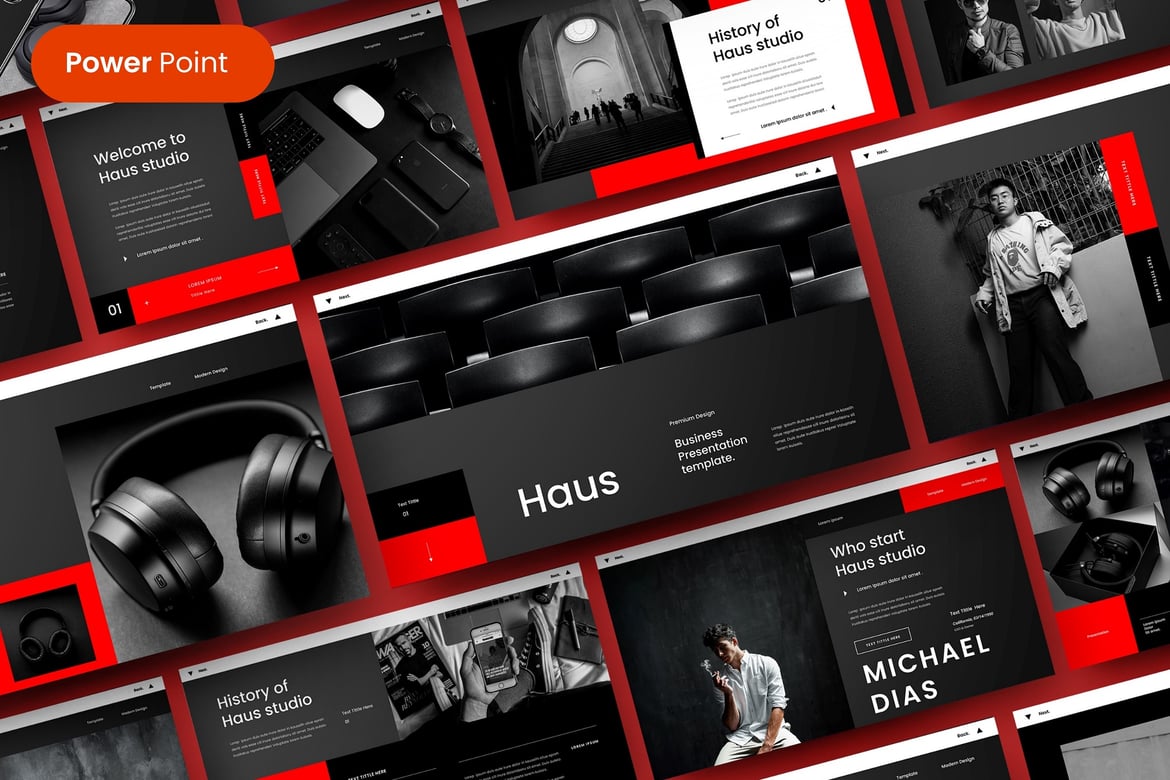 Haus – Template PowerPoint Bisnis yang Menarik