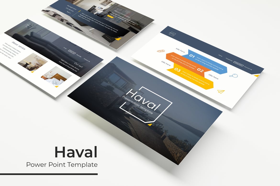 Template Presentasi PowerPoint Haval yang Menarik dan Profesional