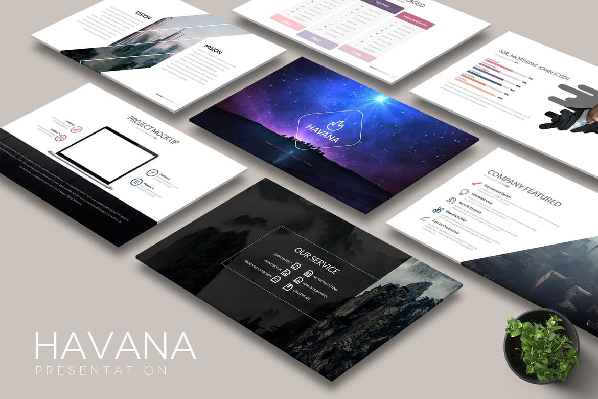 Template PowerPoint HAVANA yang Kreatif dan Menarik