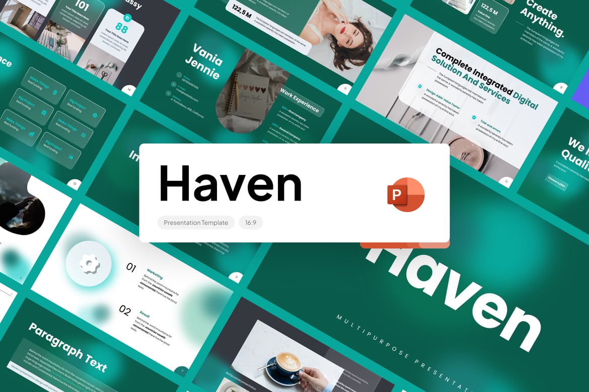 Template PowerPoint Haven: Solusi Presentasi Multiguna yang Menarik