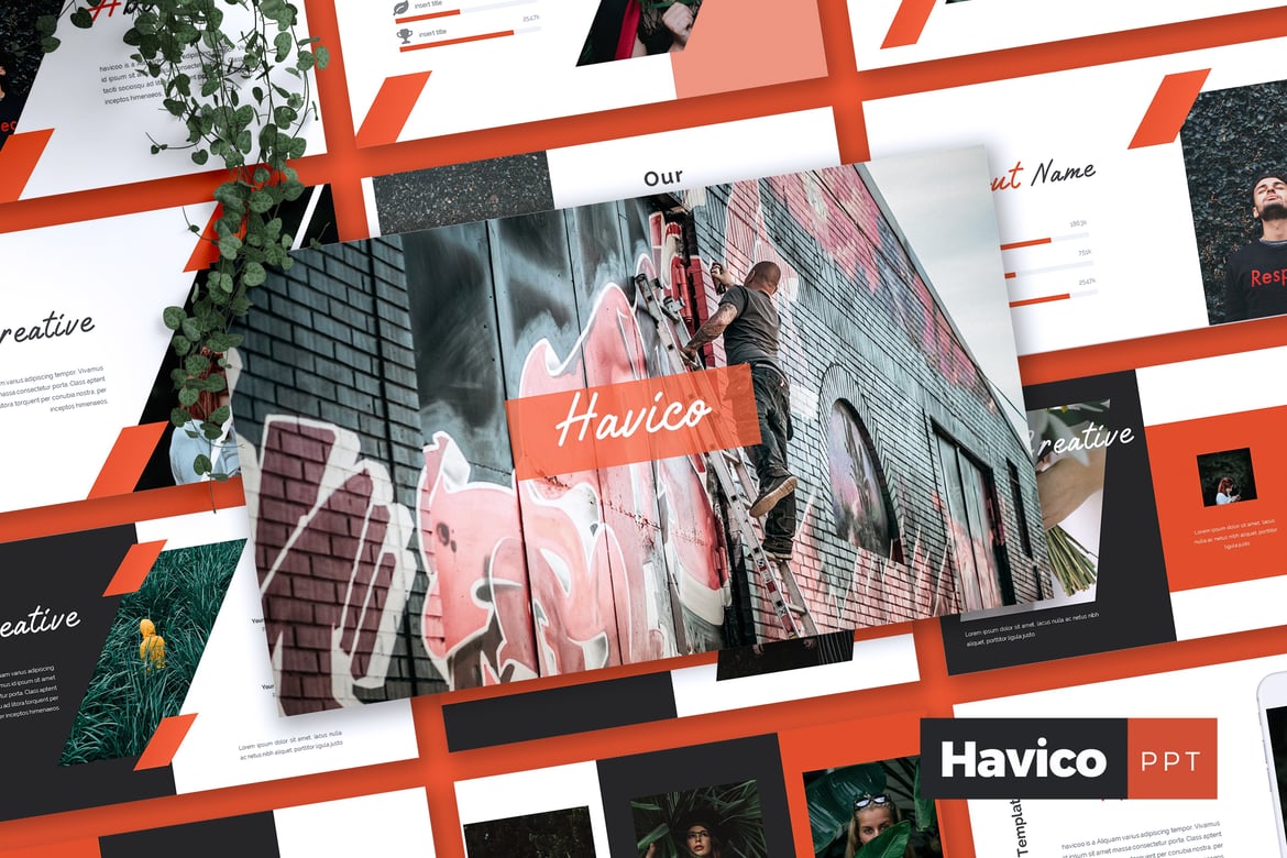 HAVICO - Template Presentasi PowerPoint Kreatif yang Menarik
