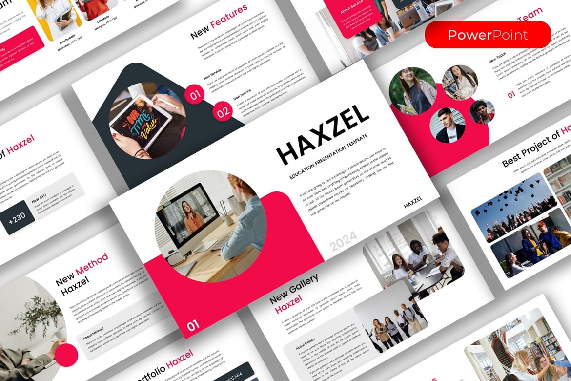 Haxzel - Template PowerPoint Edukasi Kreatif