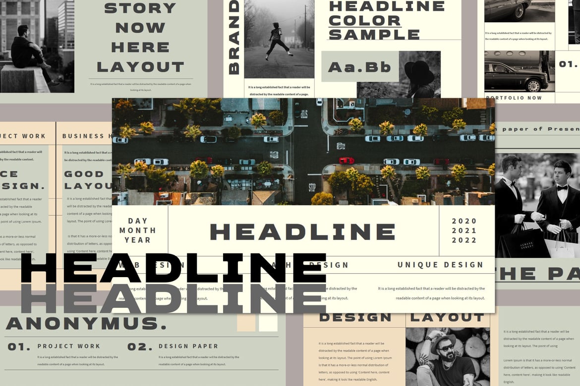 Template Powerpoint HEADLINE yang Menarik dan Profesional