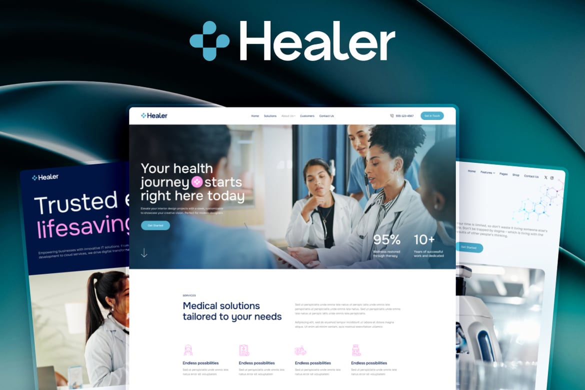 Tema WordPress Modern untuk Kesehatan: Healer
