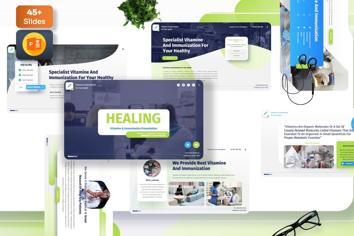 Template Presentasi Healing - Powerpoint Imunisasi yang Menarik
