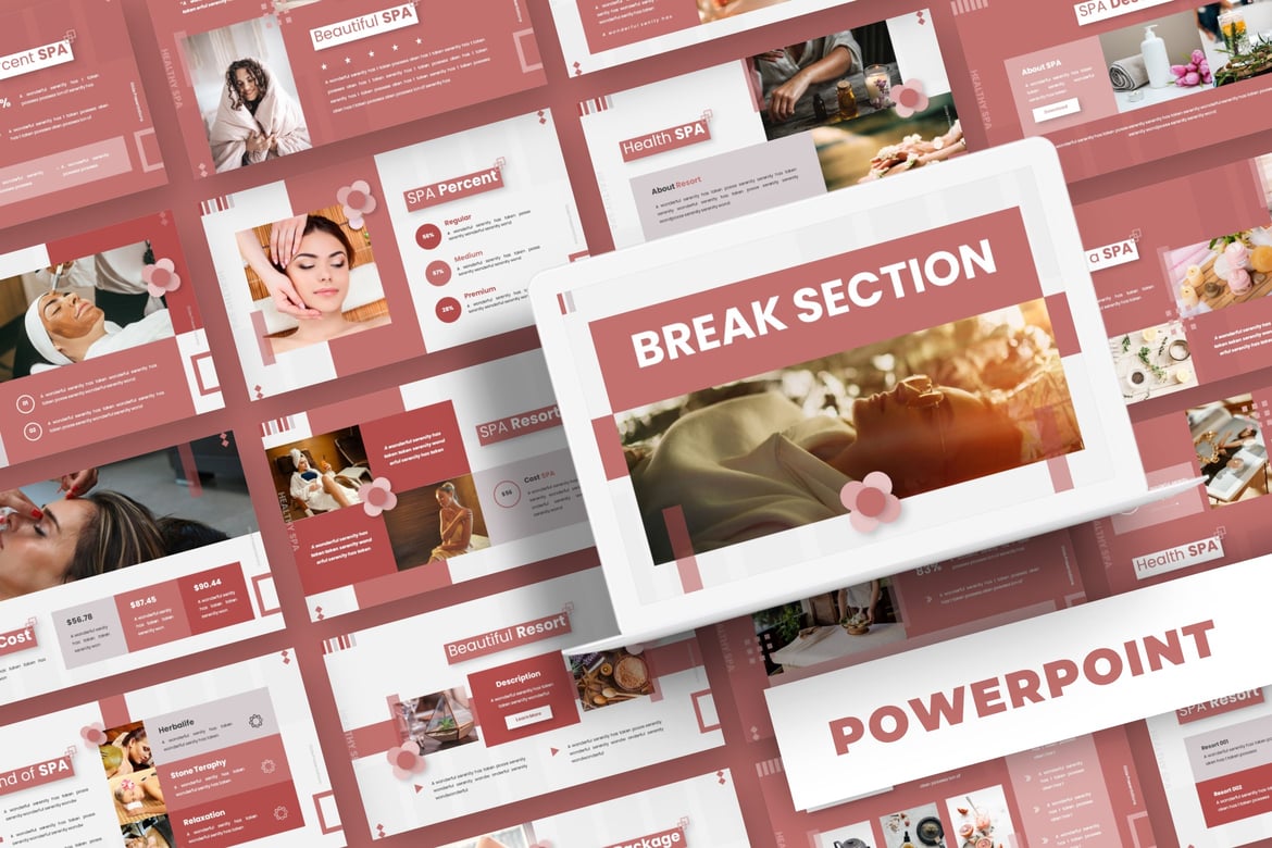 Healspa - Template Powerpoint Serbaguna untuk Presentasi Profesional