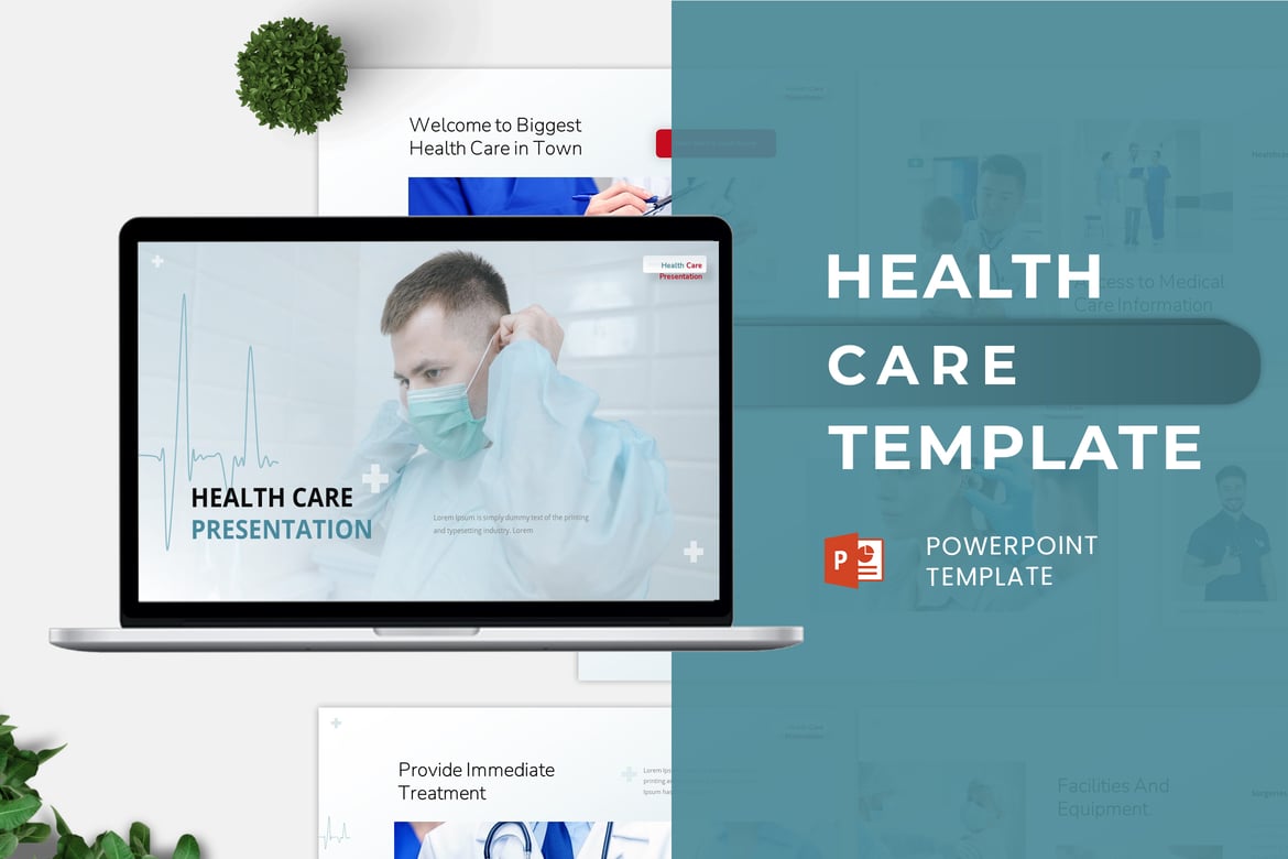 Template Powerpoint Kesehatan Modern dan Fleksibel