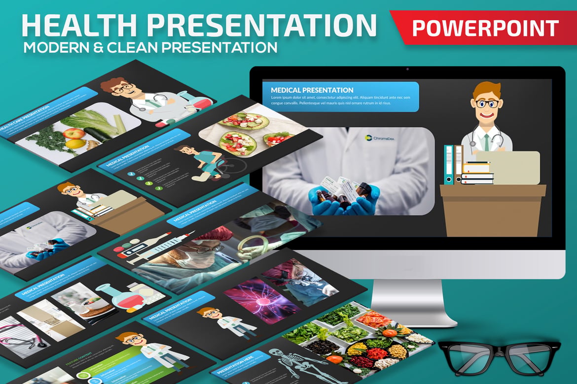 Template Powerpoint Presentasi Kesehatan yang Menarik dan Profesional