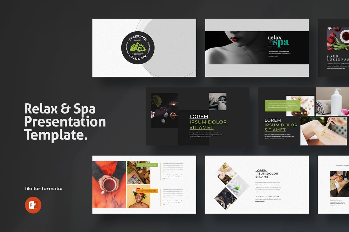 Template PowerPoint Spa Kesehatan yang Menawan dan Profesional