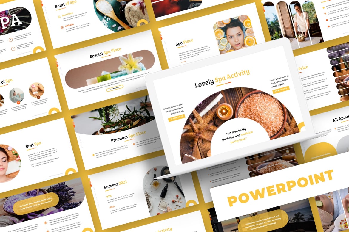 Template Powerpoint Spa Kesehatan yang Menarik dan Profesional