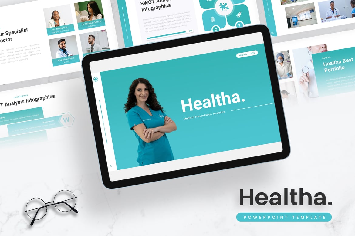 Healtha – Template PowerPoint Medis yang Profesional dan Menarik