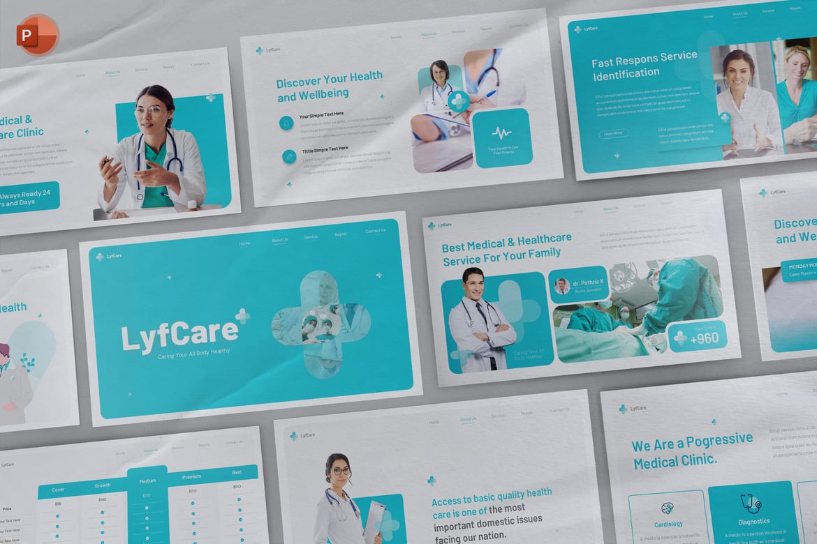 Template PowerPoint Kesehatan dan Medis yang Menarik