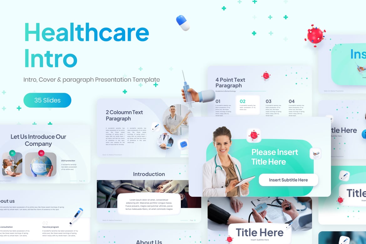 Template Presentasi PowerPoint untuk Kesehatan yang Menarik