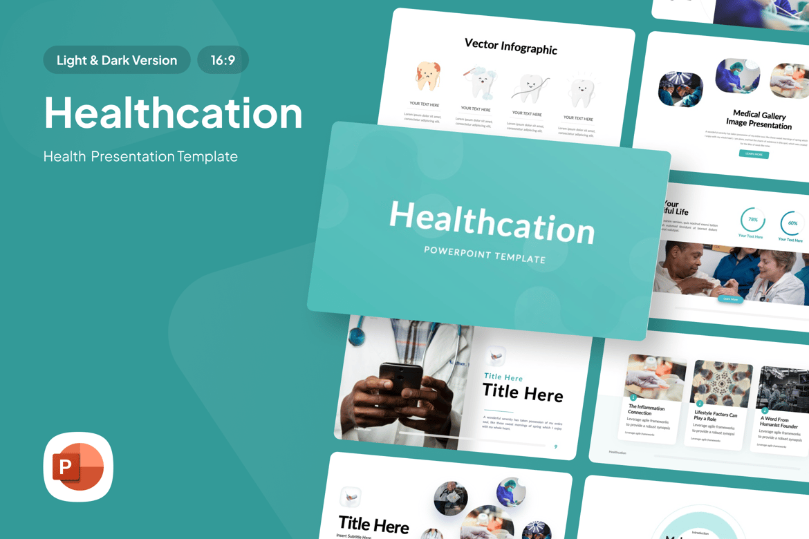 Template Presentasi Kesehatan yang Menarik dan Profesional - PowerPoint