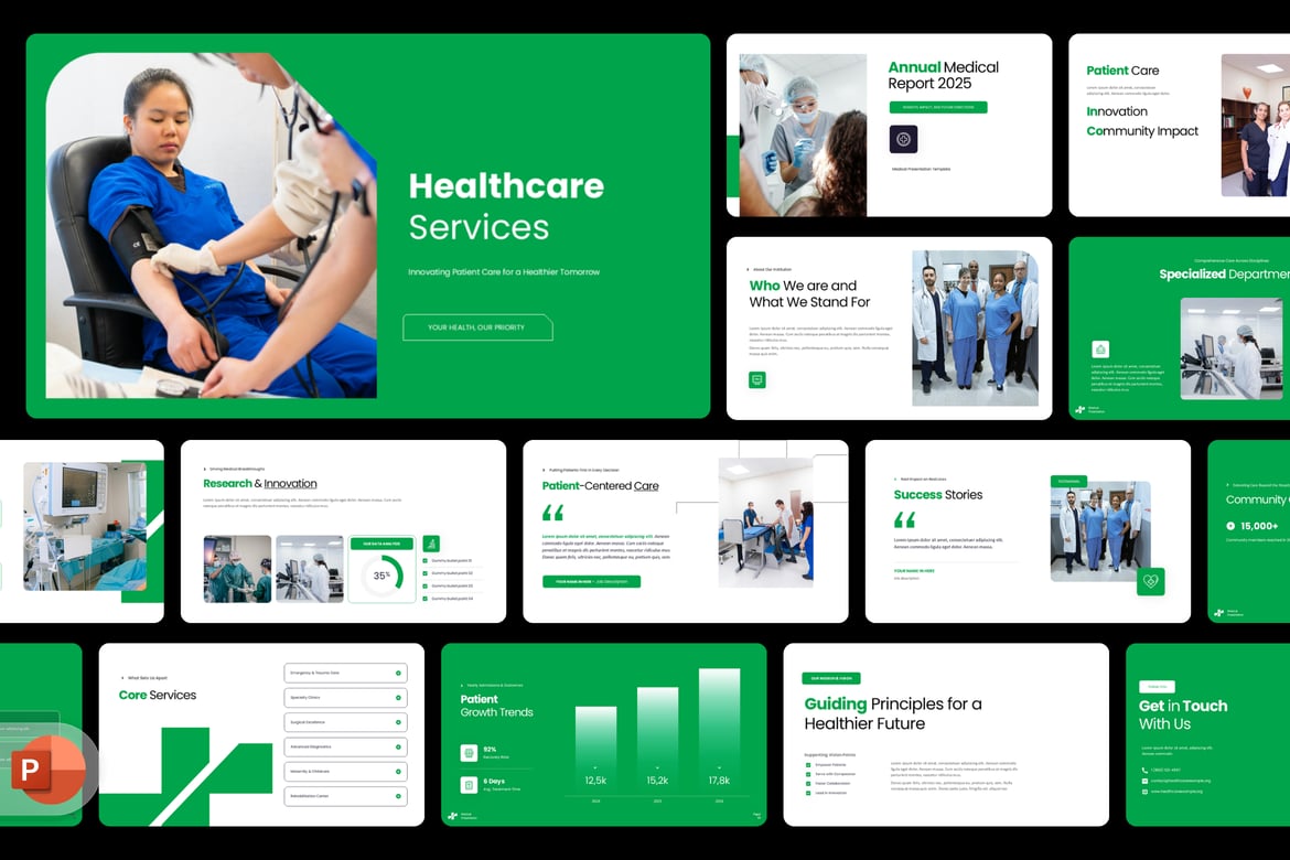 Template Presentasi Medis - PowerPoint Profesional untuk Kesehatan
