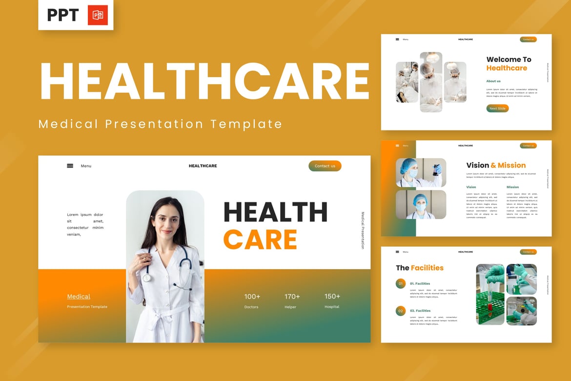 Template PowerPoint Kesehatan dan Medis yang Menarik