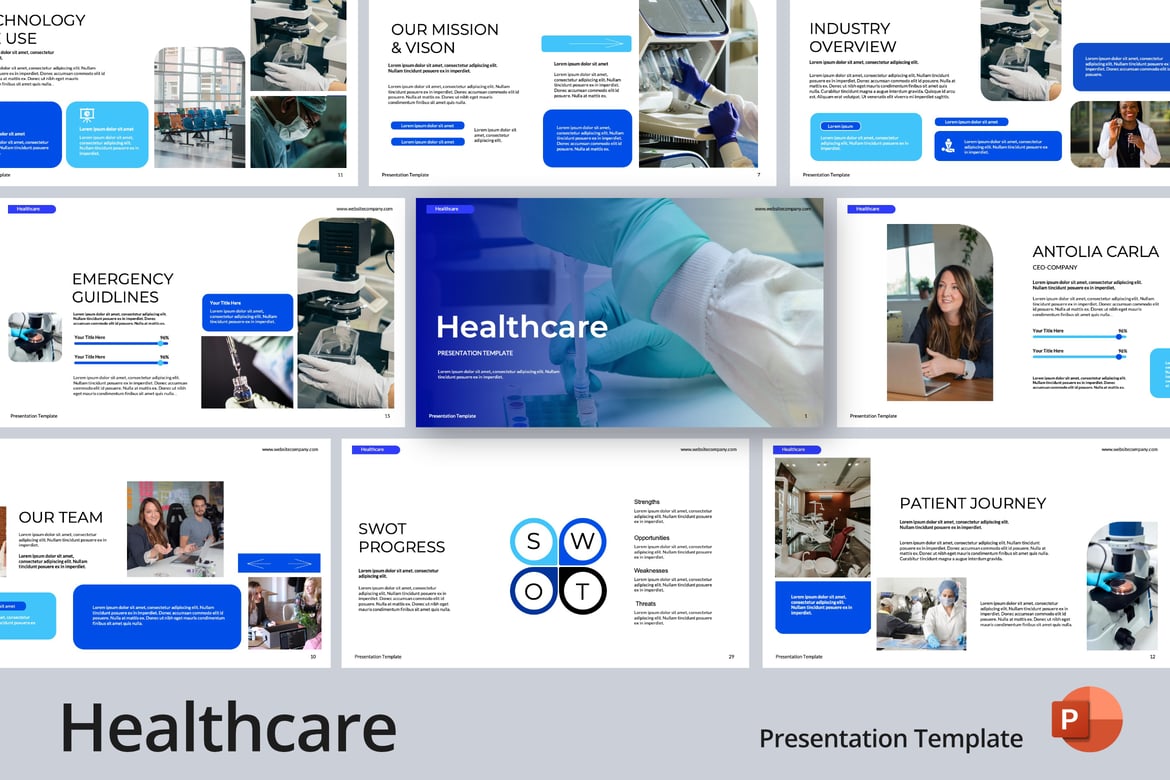 Template PowerPoint Kesehatan yang Menarik dan Profesional