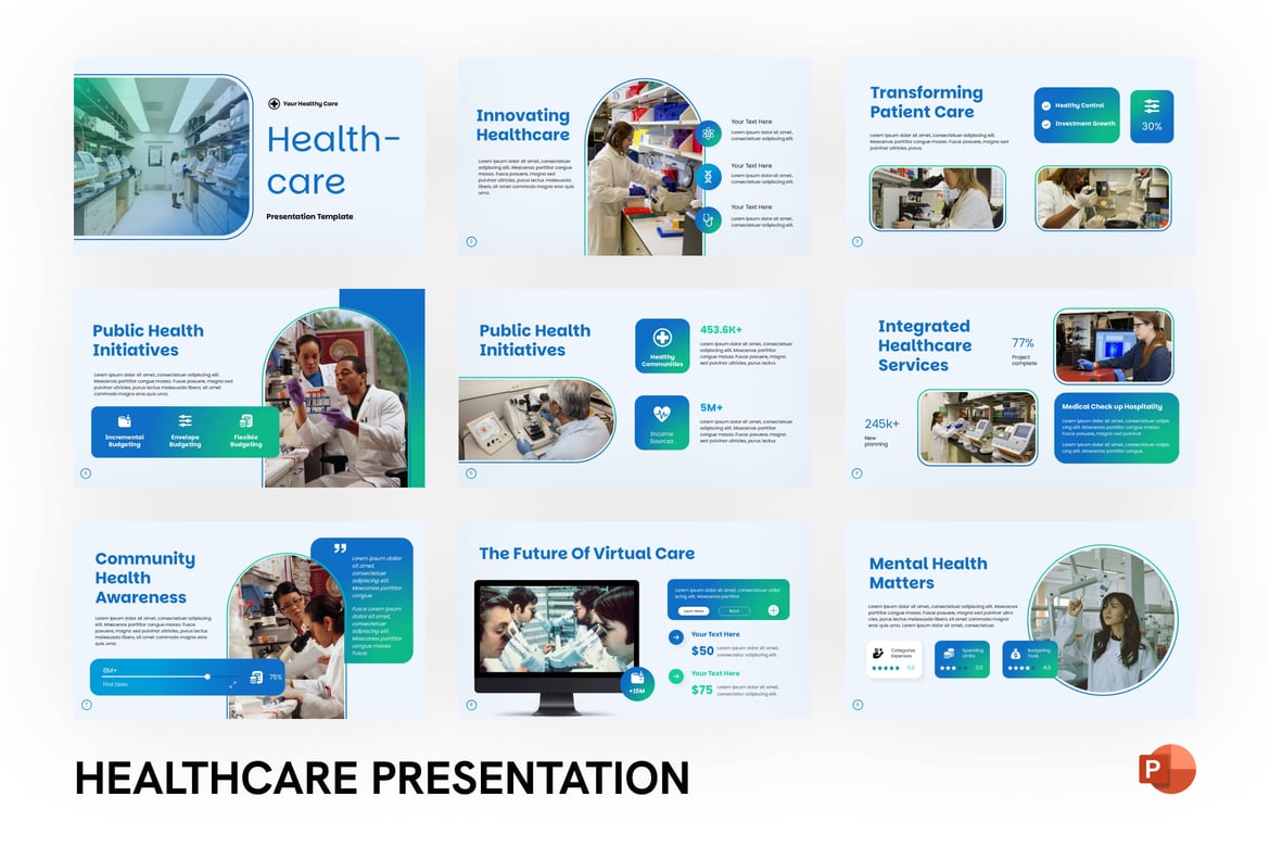 Template Presentasi Kesehatan Profesional