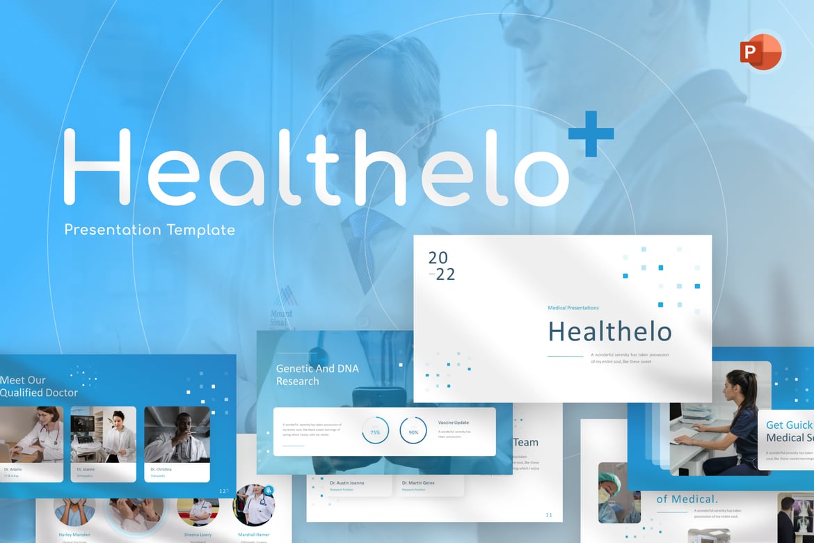 Template Presentasi Medis Healthelo yang Menarik dan Profesional