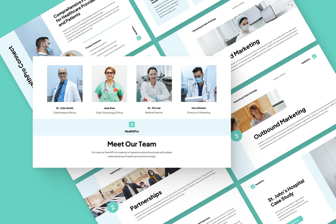 HealthPro - Template Presentasi Medis PowerPoint yang Menarik