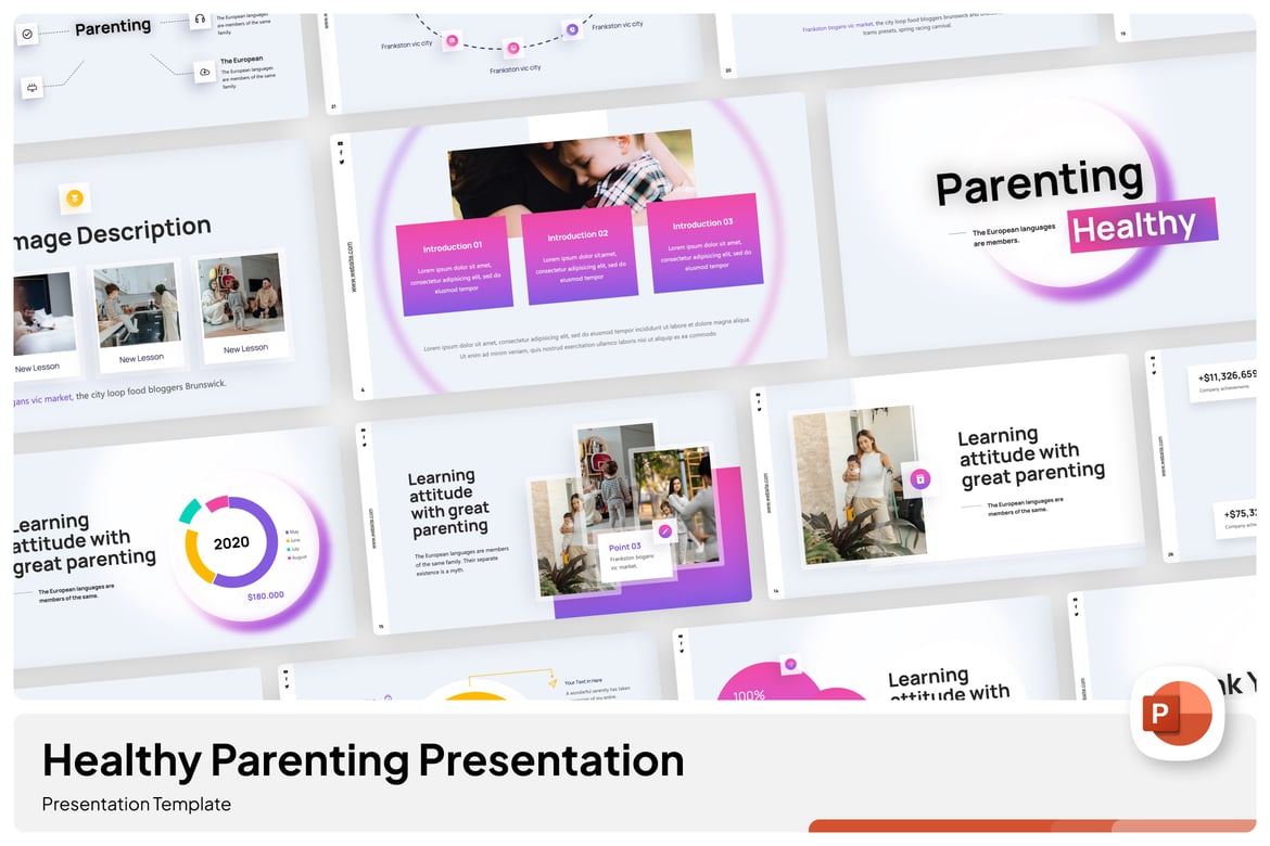 Template Presentasi Sehat untuk Parenting yang Menarik
