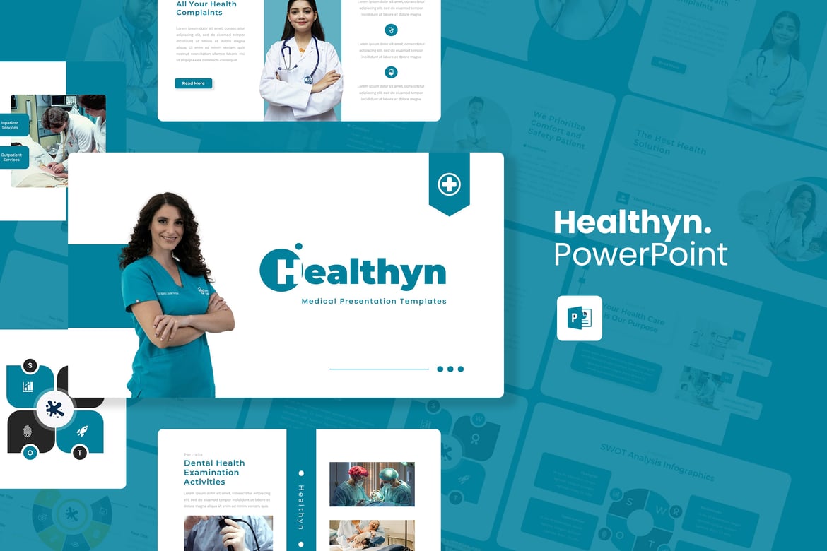 Healthyn – Template PowerPoint Medis yang Profesional dan Menarik