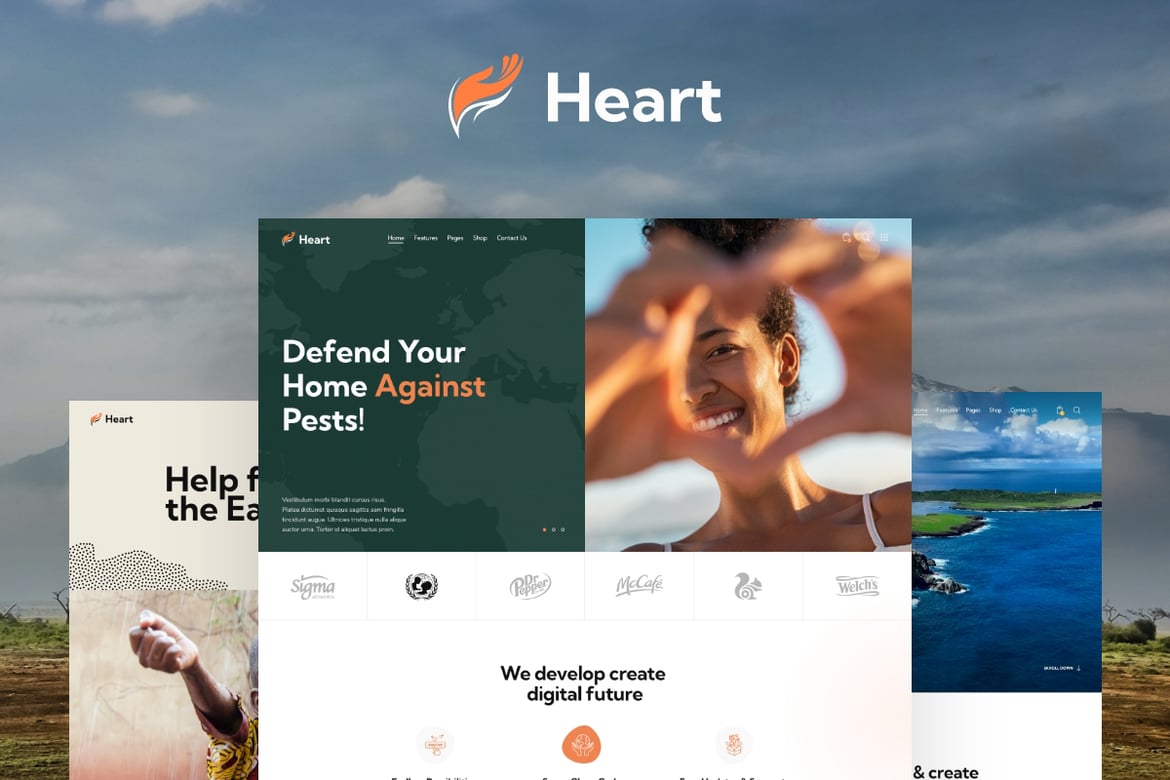 Tema WordPress Charity Modern dan Berwarna: Heart