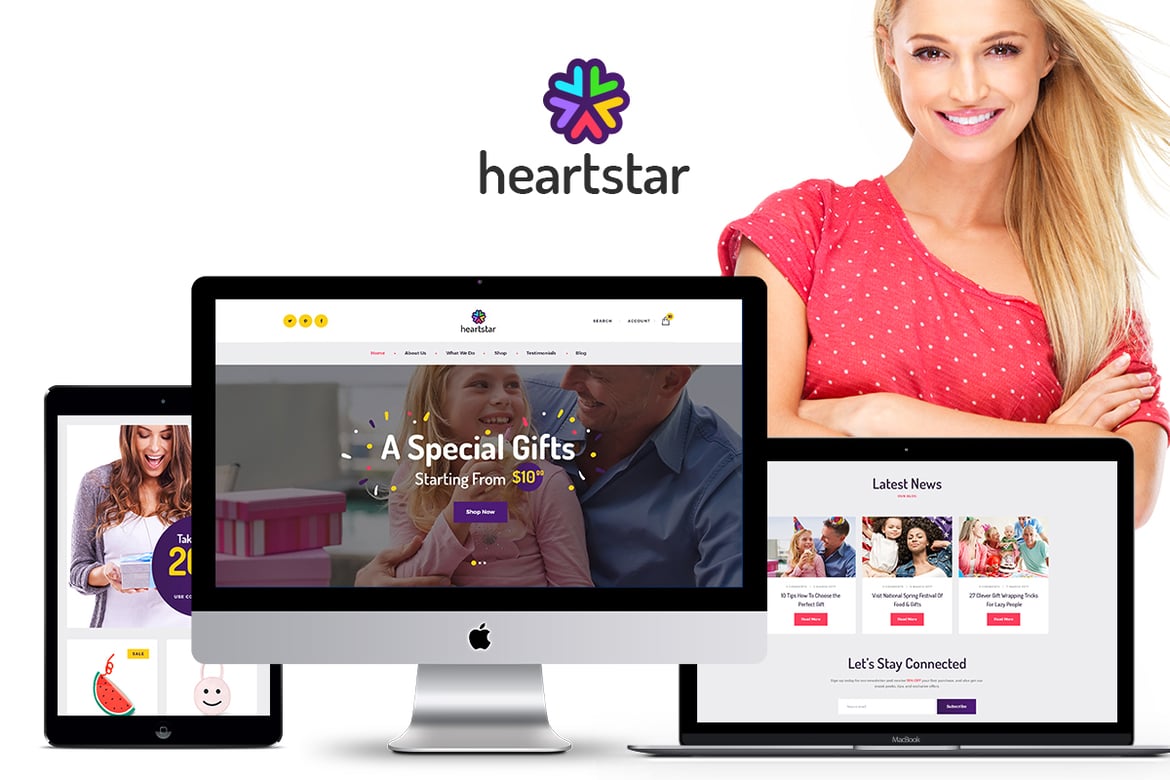 HeartStar: Tema WordPress Stylish untuk Toko Hadiah dan Perencanaan Acara
