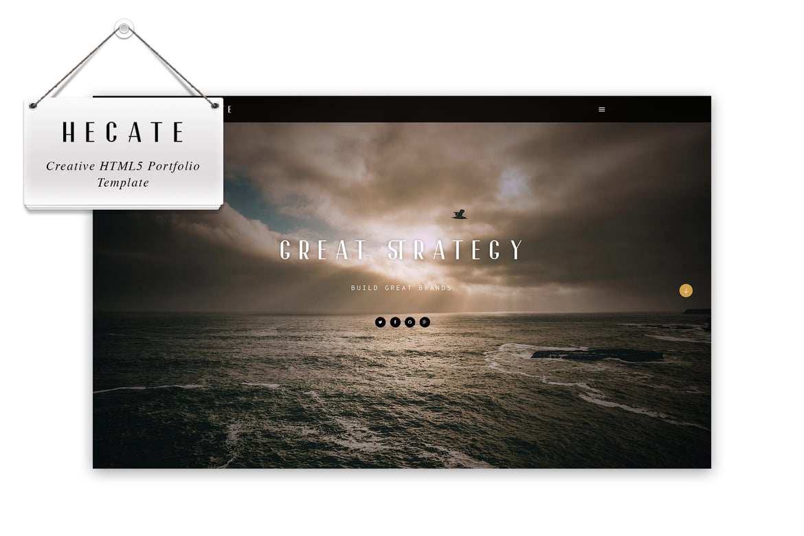 Hecate - Template Website Portofolio Kreatif Berbasis HTML5