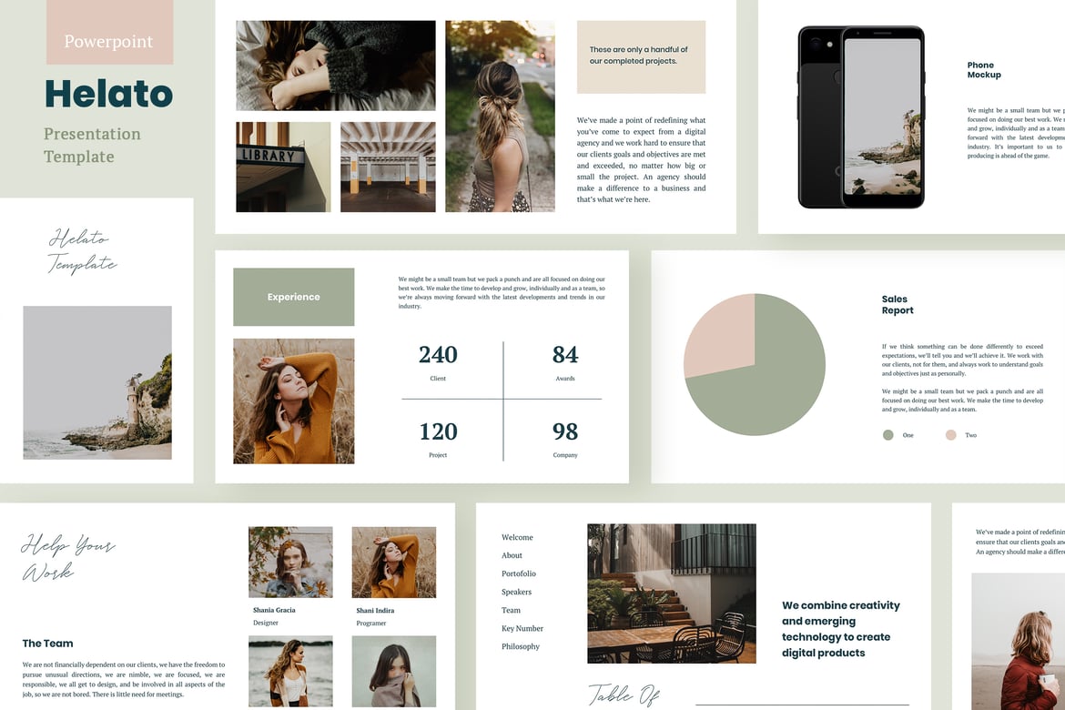 Helato - Template Presentasi Powerpoint yang Menarik dan Profesional