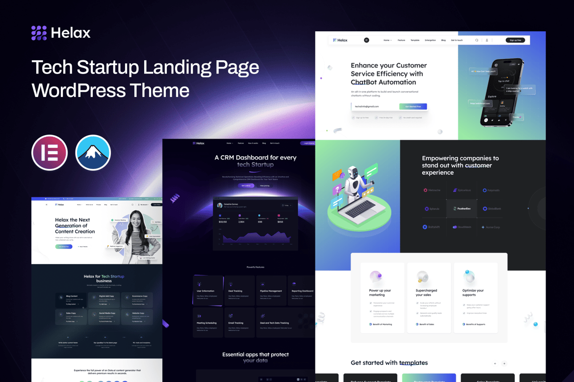 Helax - Tema WordPress untuk Startup Teknologi yang Menarik