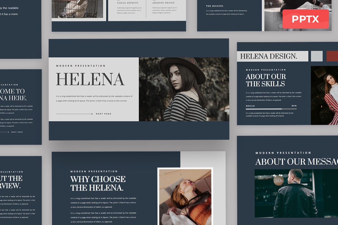 Template Presentasi Helena - Solusi Kreatif untuk Semua Kebutuhan Anda