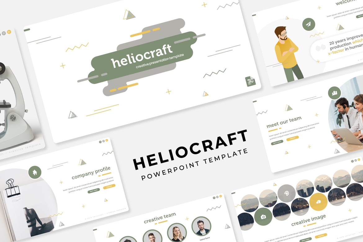 Heliocraft - Template PowerPoint Menarik untuk Presentasi Anda