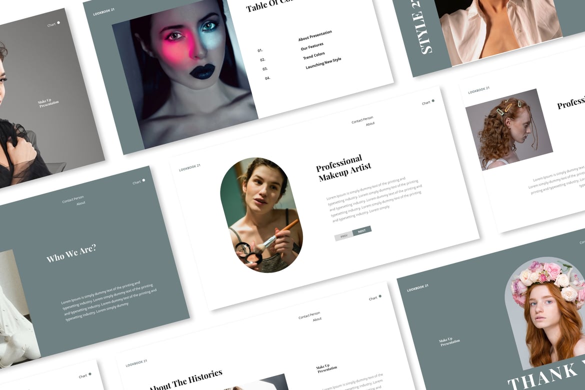 Helluxo - Template Presentasi Makeup dan Rambut yang Menarik