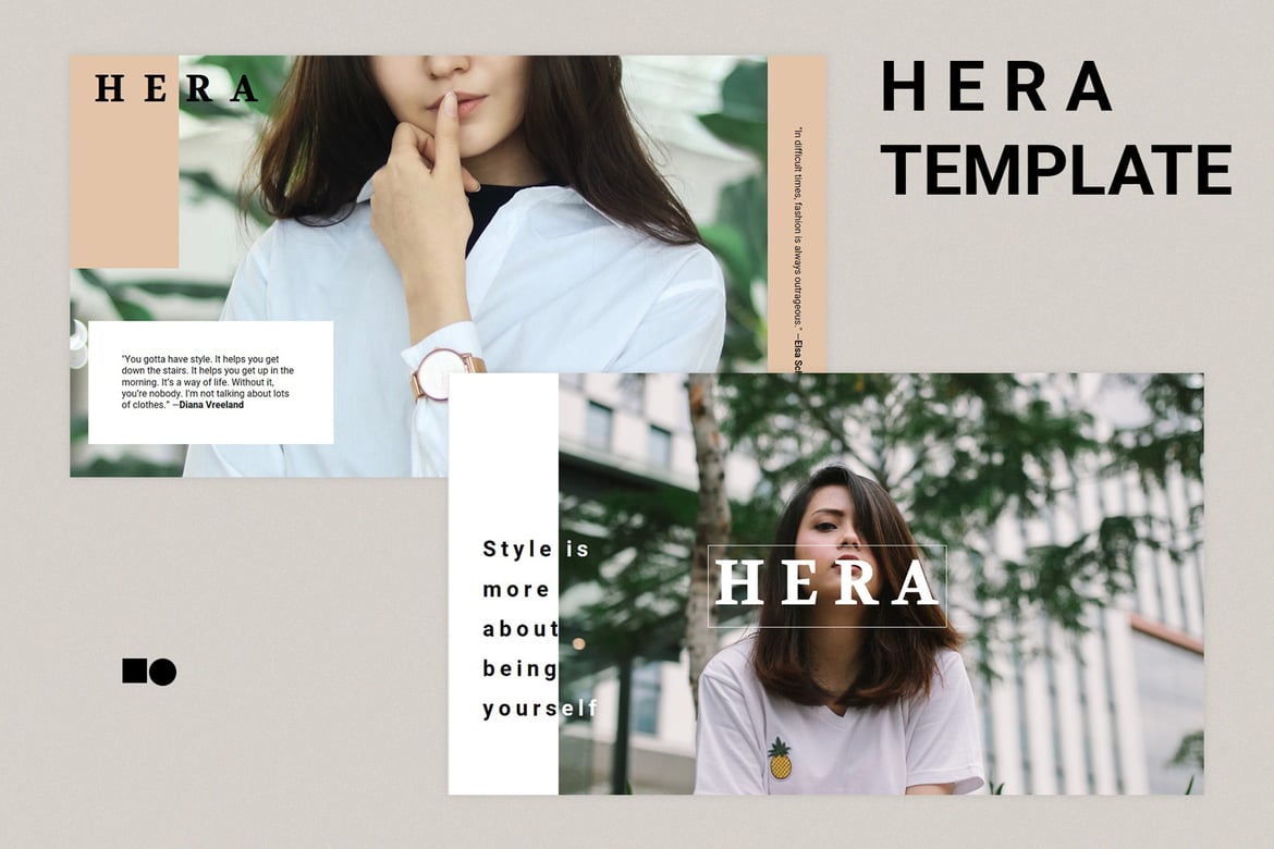 Hera - Template Presentasi PowerPoint Modern dan Elegan