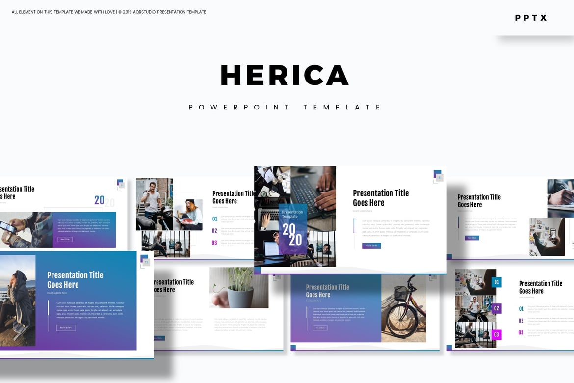 Herica - Template PowerPoint Serbaguna yang Menarik