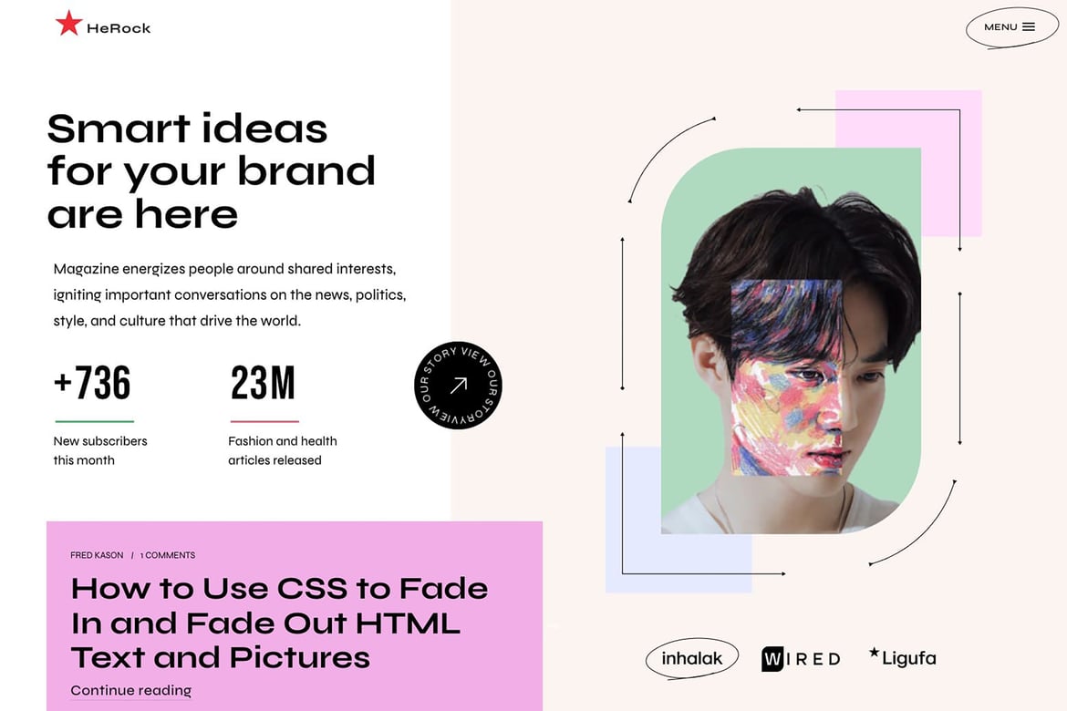 Herock - Tema WordPress Kreatif untuk Agensi & Portofolio Anda