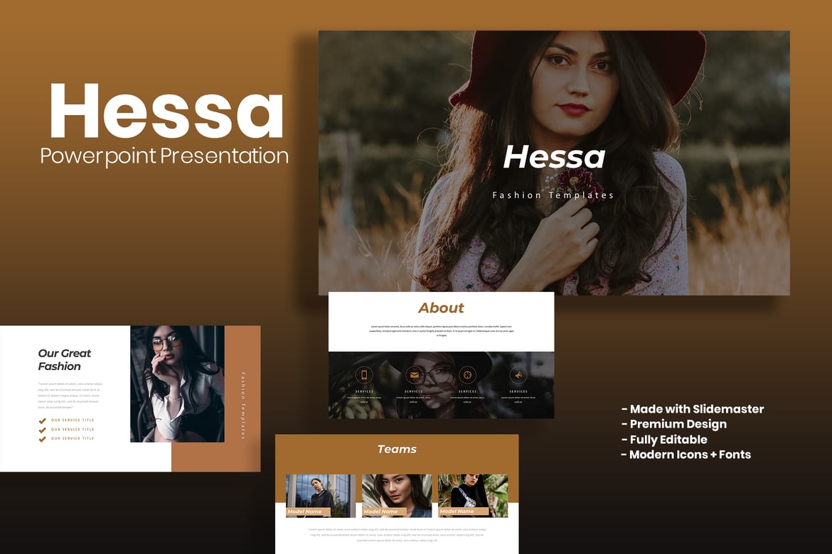 Template Powerpoint Hessa - Solusi Kreatif untuk Presentasi Anda