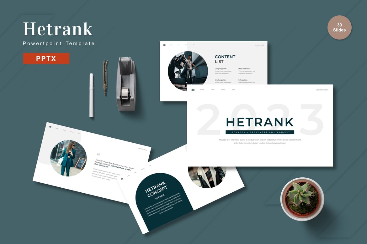 Hetrank - Template PowerPoint Profesional untuk Presentasi Menarik