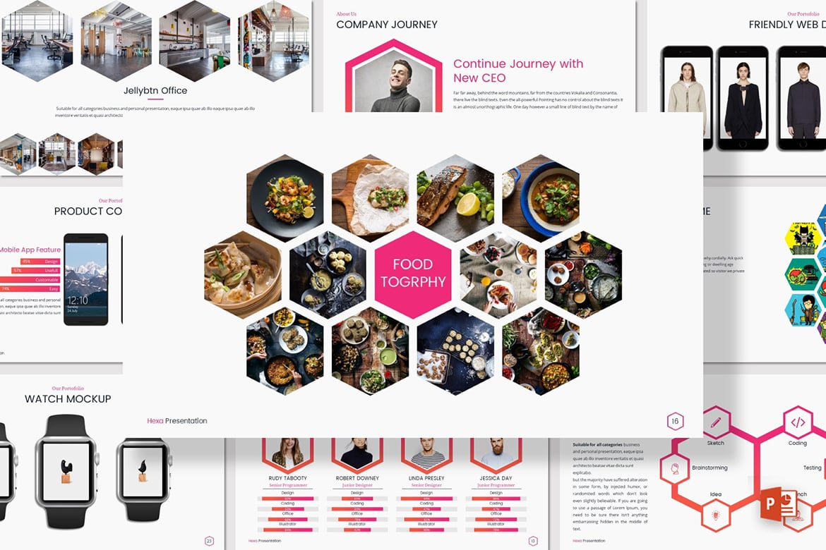 HEXA - Template Presentasi PowerPoint Kreatif dan Modern