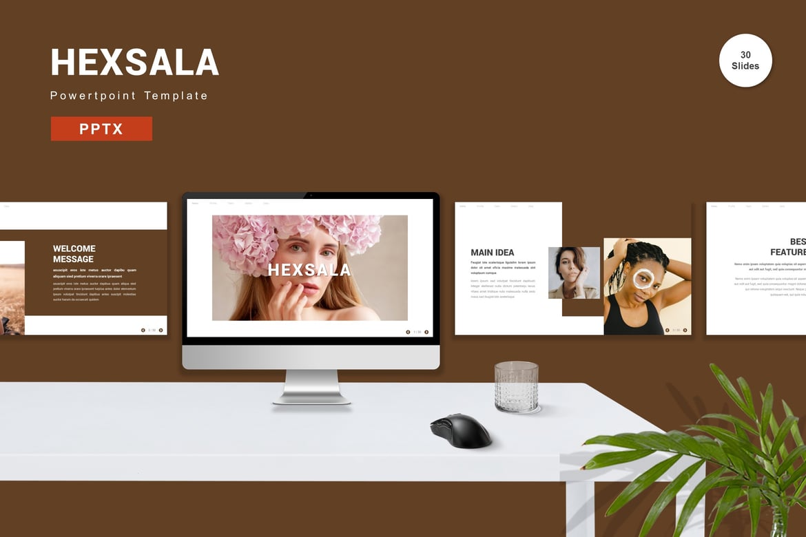 Hexsala - Template PowerPoint Profesional untuk Presentasi Anda