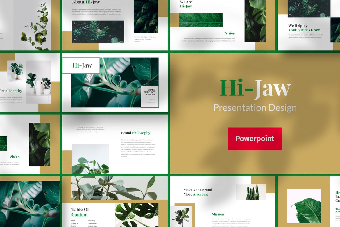 Hi-Jaw - Template Presentasi PowerPoint yang Menarik dan Profesional