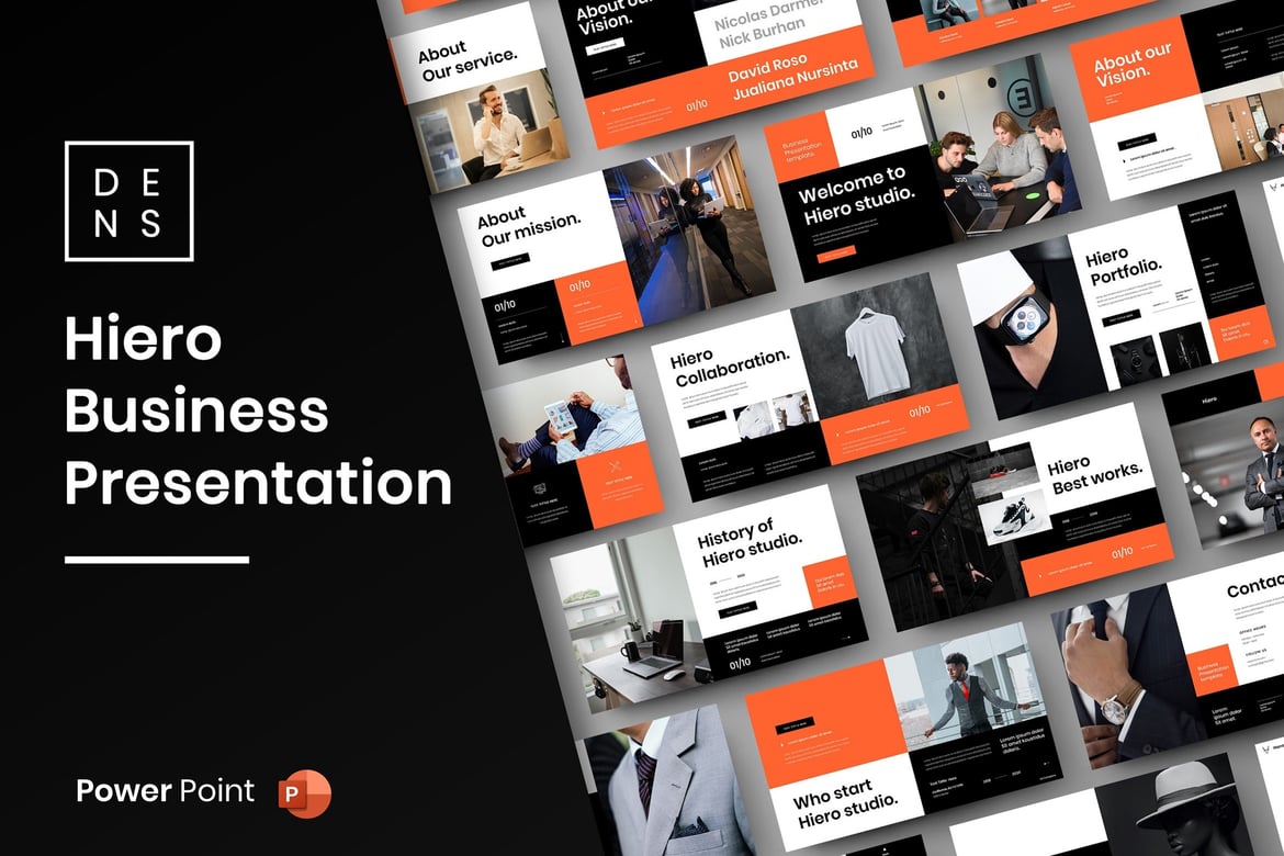 Hiero – Template PowerPoint Bisnis Profesional