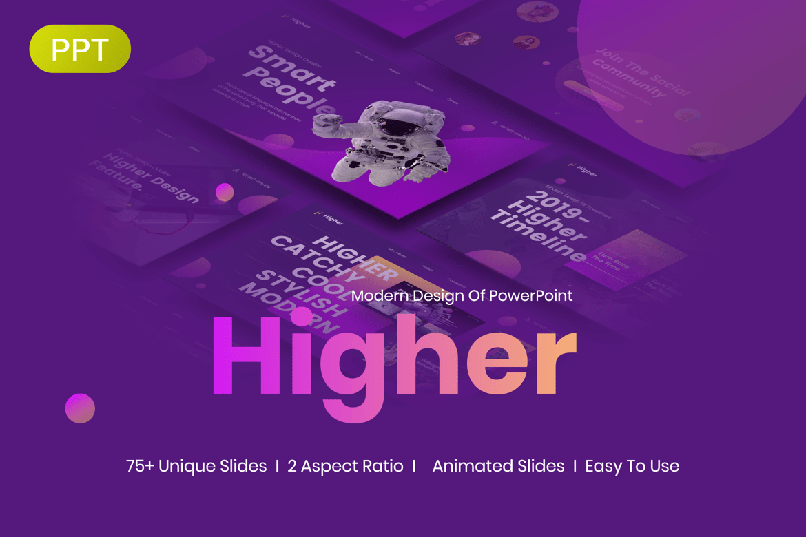 Template PowerPoint Kreatif untuk Startup Modern