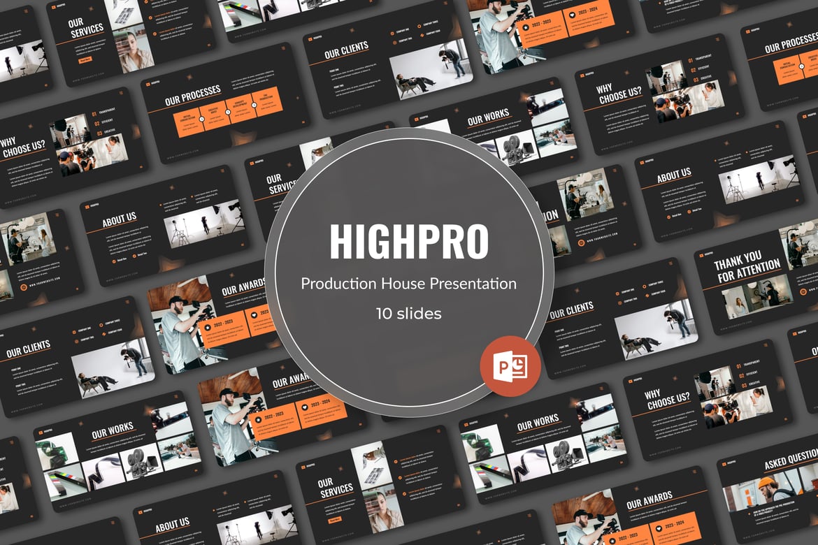 Template PowerPoint Highpro - Rumah Produksi Kreatif Anda