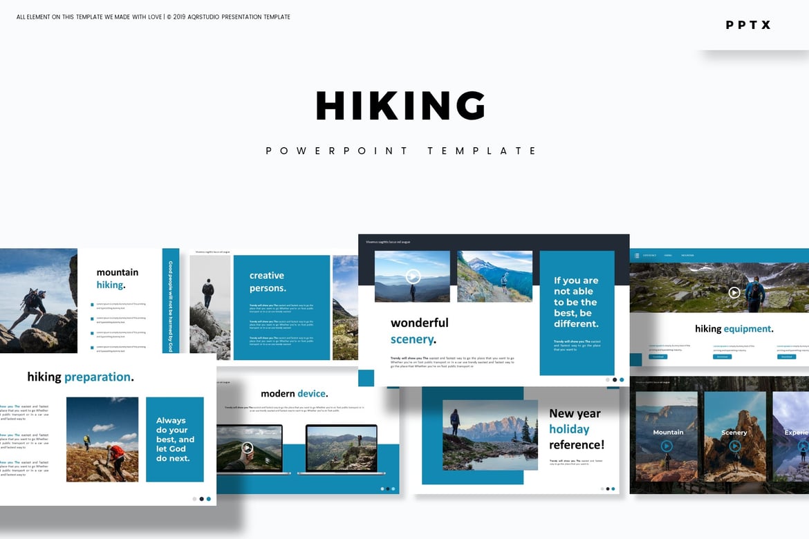 Template Powerpoint Hiking yang Menarik untuk Presentasi Anda