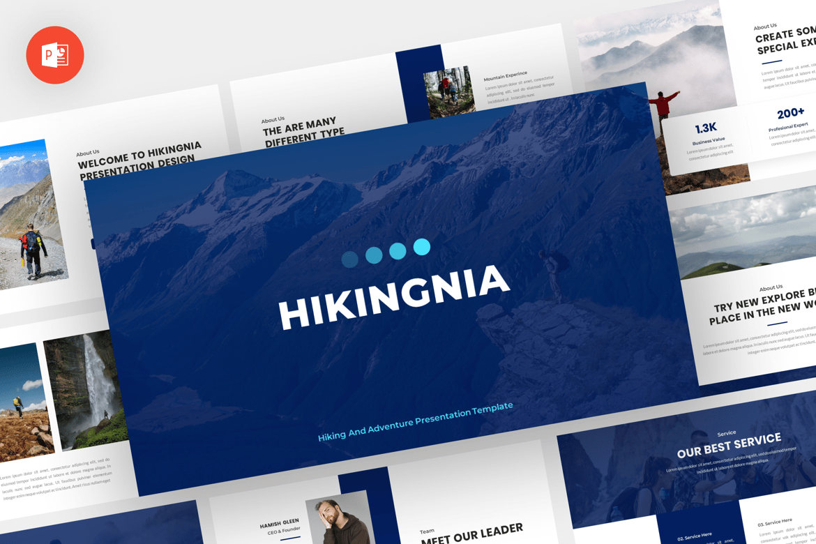 Template Powerpoint Hikingnia - Presentasi Profesional untuk Pecinta Alam