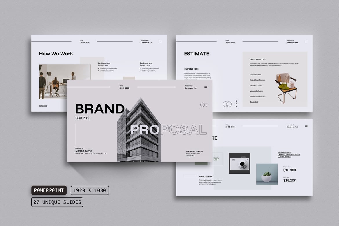 Template Presentasi PowerPoint Proposal Merek Hikvision yang Menarik
