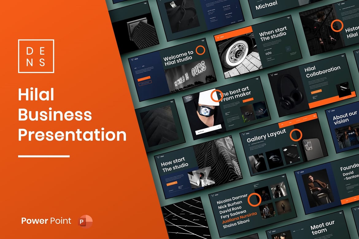 Hilal – Template PowerPoint Bisnis yang Menarik