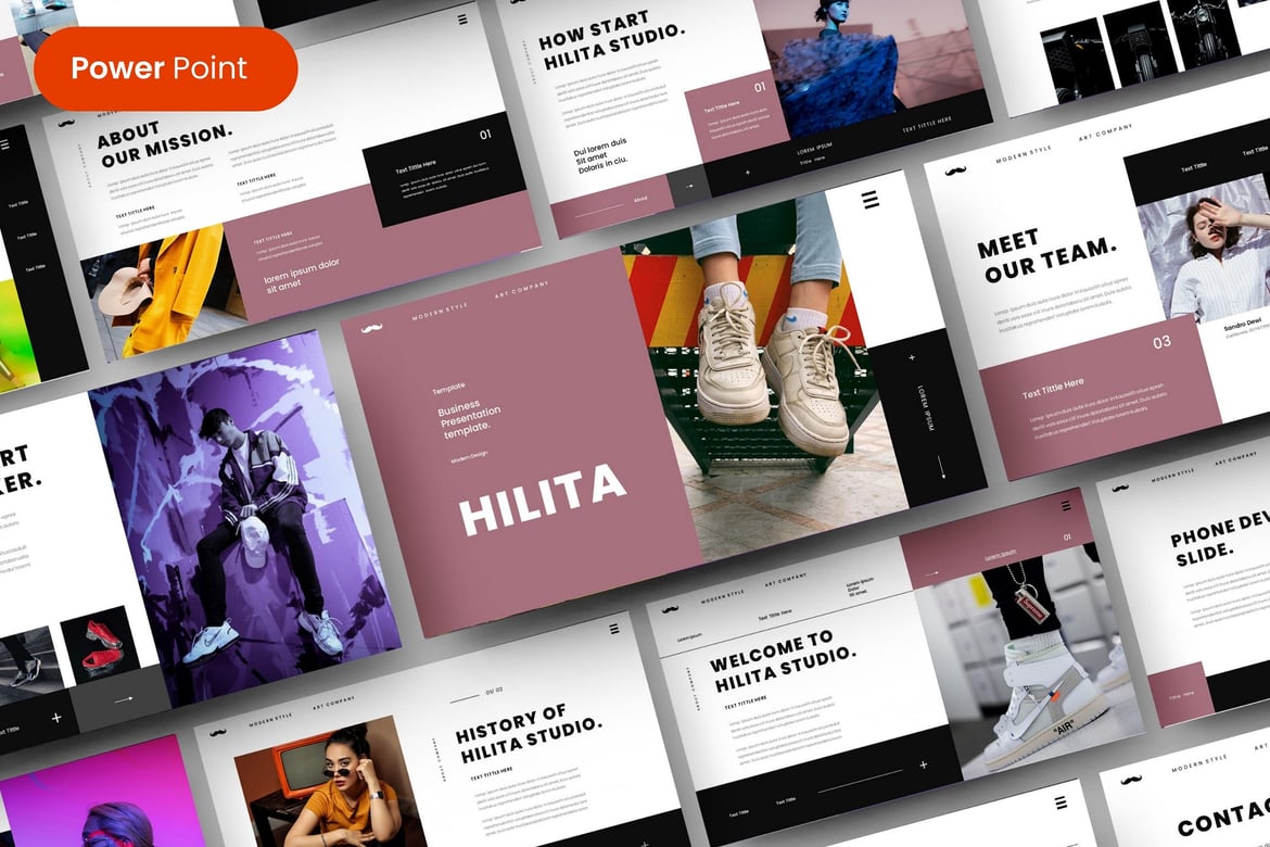 Hilita – Template PowerPoint Bisnis yang Menarik